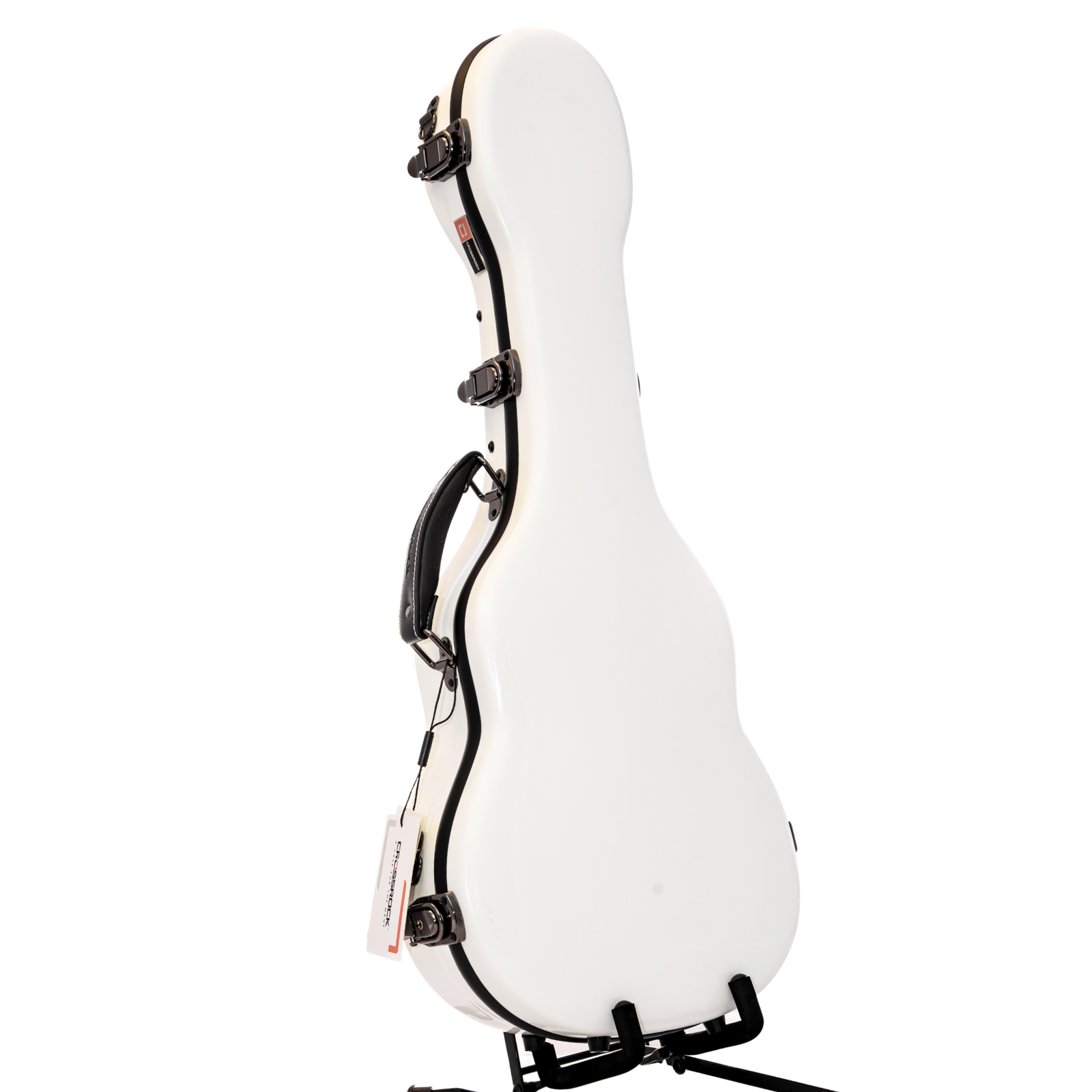 Crossrock CRF2030TU biały futerał fiberglass ukulele tenorowe 33 Crossrock CRF2030TU – biały futerał na ukulele tenorowe (fiberglass) – widok z przodu 01