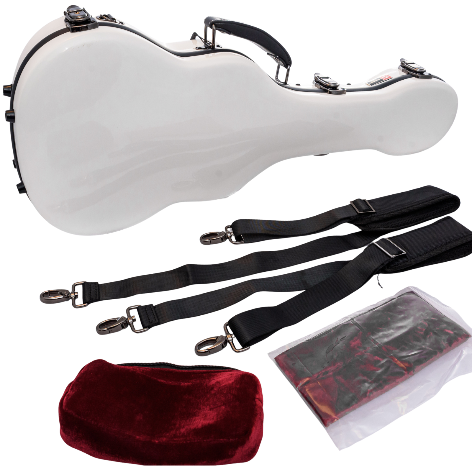 CRF2030TU – zestaw: futerał, szelki, pady dopasowujące (biały, tenor)