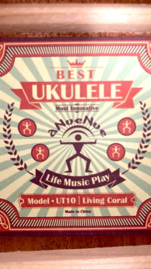 aNueNue UT-10 LC Living Coral Tenor Inside