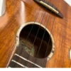 Rozeta z klonu spalted i mostek ukulele aNueNue UT1K